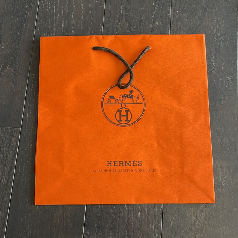 Authentic Hermes empty shopping bag